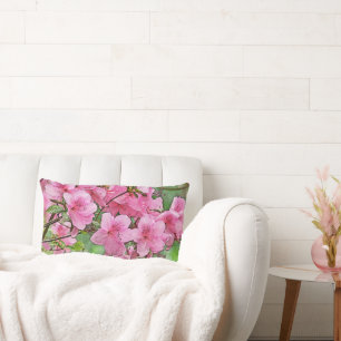 "ROZE AZALEA'S" DECORATIEVE LUMBALE SIERKUSSEN KUSSEN