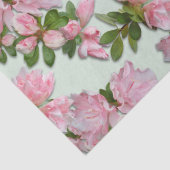 Roze Azaleas Floral Pattern Weefpapier Tissuepapier (Detail)