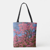  Roze Azaleas Floral Tote Bag (Achterkant)