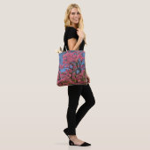 Roze Azaleas Floral Tote Bag (Op model)