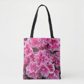 Roze Azaleas Floral Tote Bag (Voorkant)