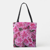 Roze Azaleas Floral Tote Bag (Achterkant)