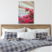 Roze Azaleas - Martha's wijngaard Canvas Afdruk (Insitu (Slaapkamer))
