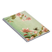 Roze Azaleas op groene mist Notitieboek (Rechterzijde)