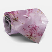 Roze Azalea's, Rhododendron Tuinbloemen Stropdas (Opgerold)