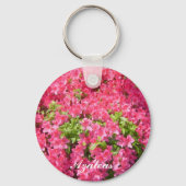 Roze Azaleas Sleutelhanger (Voorkant)