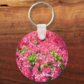 Roze Azaleas Sleutelhanger (Voorkant)