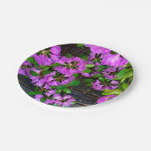 Roze Azaleasbloemen, bijtende hobbybostel Papieren Bordje (Gekanteld)