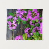 Roze Azaleasbloemen, bijtende hobbybostel Wandkleed (Voorkant (horizontaal))