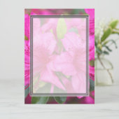 roze azaleatbloemen (Staand voorkant)