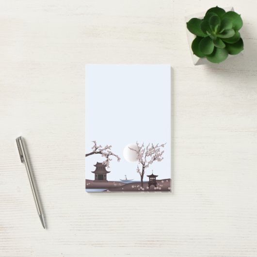 Roze Aziatisch genot landschap Post-it® Notes (Kantoor)