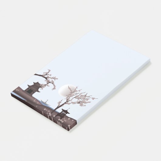 Roze Aziatisch genot landschap Post-it® Notes (Schuin)