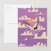 Roze Aziatische Kraanvogel Briefkaart (Voorkant / Achterkant)