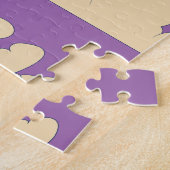 Roze Aziatische Kraanvogel Legpuzzel (Zijkant)