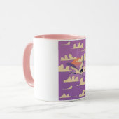 Roze Aziatische Kraanvogel Mok (Voorkant links)