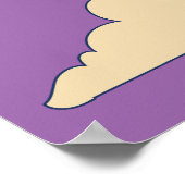 Roze Aziatische Kraanvogel Poster (Hoek)