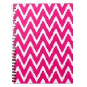 Roze Aziatische Moods Ikat Chevrons Notitieboek