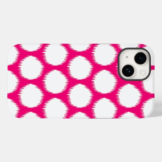 Roze Aziatische Moods Ikat Stippen Case-Mate iPhone Case (Achterkant (horizontaal))