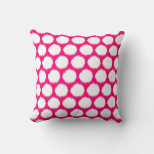 Roze Aziatische Moods Ikat Stippen Kussen