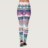 Roze Aztec Blend Women's Leggings (Achterkant)