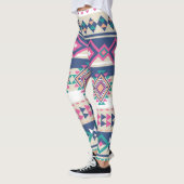 Roze Aztec Blend Women's Leggings (Links)