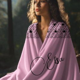 Roze Azteeks patroon Strandlaken