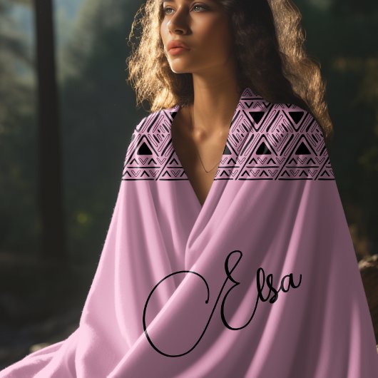 Roze Azteeks patroon Strandlaken