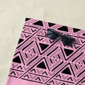 Roze Azteeks patroon Strandlaken (In situ)