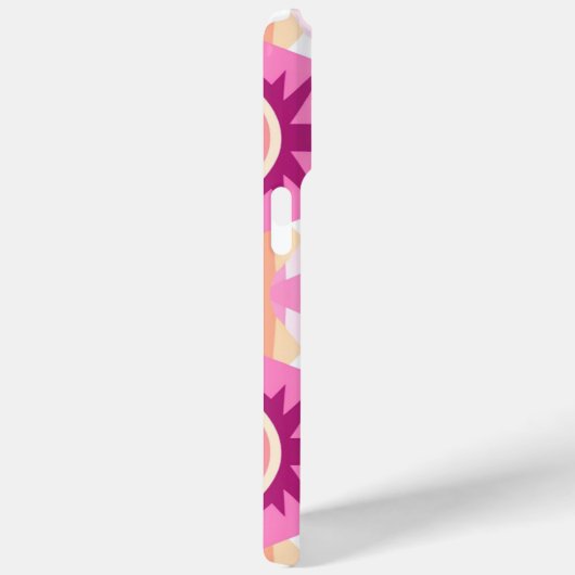 Roze Azteekse Westerne Roze Tribal Pattern Case-Mate iPhone Case (Achterkant / Rechts)