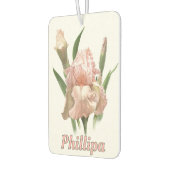 Roze baardIris Bloem Gepersonaliseerd Luchtverfrisser (Links)