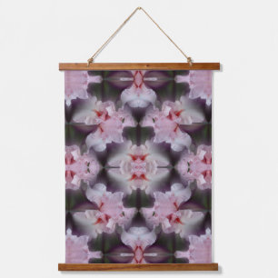 Roze Baardiris Bloem Kunst Hangend Wandkleed