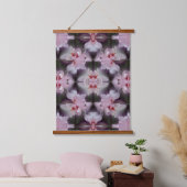 Roze Baardiris Bloem Kunst    Hangend Wandkleed (Slaapkamer)