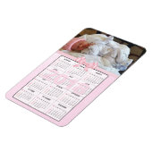 Roze Baby 2018 Mini-koelkast Magnet Calendar Magneet (Linkerzijde)