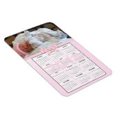 Roze Baby 2018 Mini-koelkast Magnet Calendar Magneet (Rechterzijde)