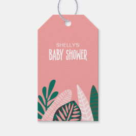 Roze Baby Aan boord Baby shower Favor Tag Cadeaulabel