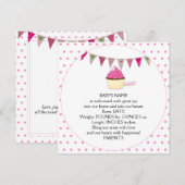 Roze Baby Aankondiging (Voorkant / Achterkant)