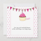 Roze Baby Aankondiging (Achterkant)