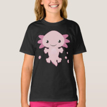Roze Baby Axolotl Shirt voor meisjes