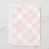  roze Baby Baby shower Kaart (Achterkant)