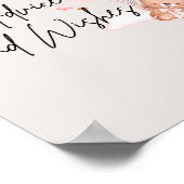 Roze Baby Beer & Ballonnen Advies & Wensen Poster (Hoek)