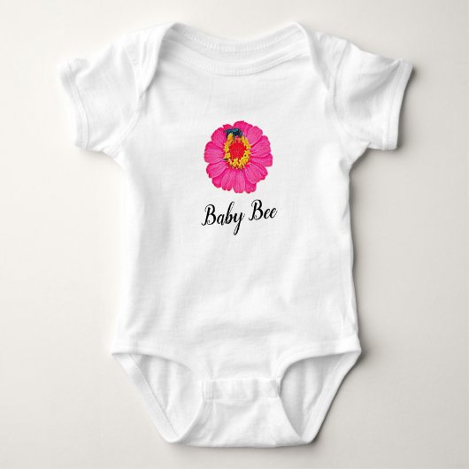 Roze Baby bijen Romper (Voorkant)