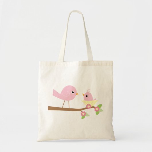 Roze Baby Bird Tote Bag (Voorkant)