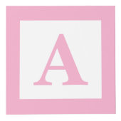 Roze Baby blok Sonogram Zwangerschap Keepsake Foto Kubus (Rechts)