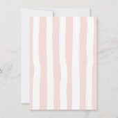 Roze Baby Bloom Douche Uitnodiging (Achterkant)