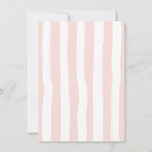 Roze Baby Bloom Douche Uitnodiging (Achterkant)