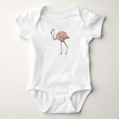 Roze Baby Bodypakje Flamingo Romper (Voorkant)