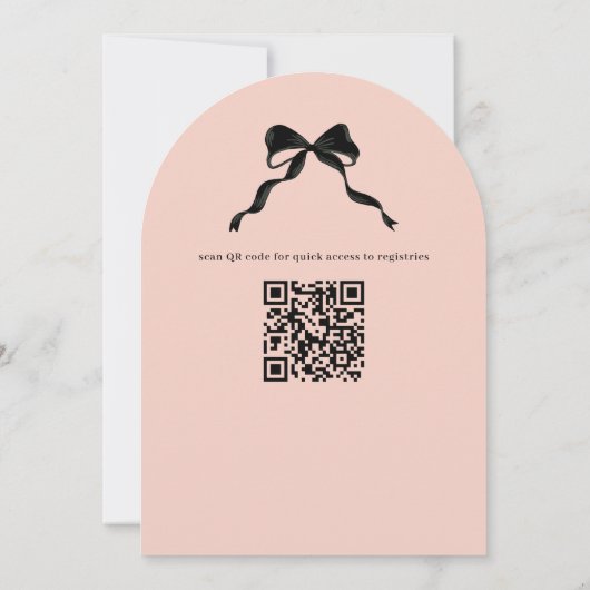 Roze Baby Boo Ghost Halloween Baby shower Kaart (Achterkant)