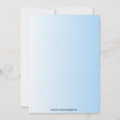 Roze Baby Boy Stork Baby shower Uitnodiging (Achterkant)