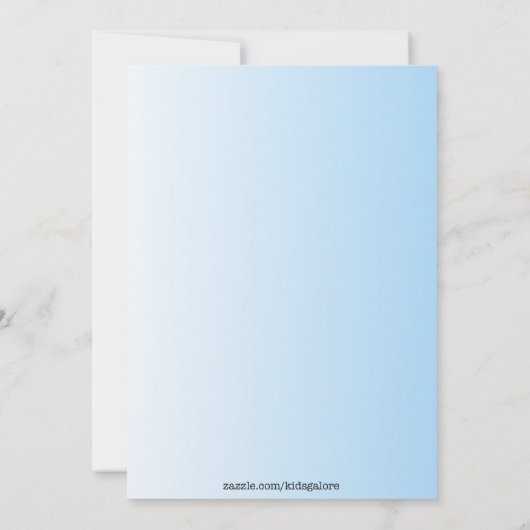 Roze Baby Boy Stork Baby shower Uitnodiging (Achterkant)