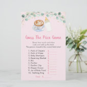 Roze Baby breekt koffie en het prijsspel (Staand voorkant)